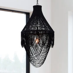 PR Home Mauritz Kronleuchter Mit Wildlederbändern