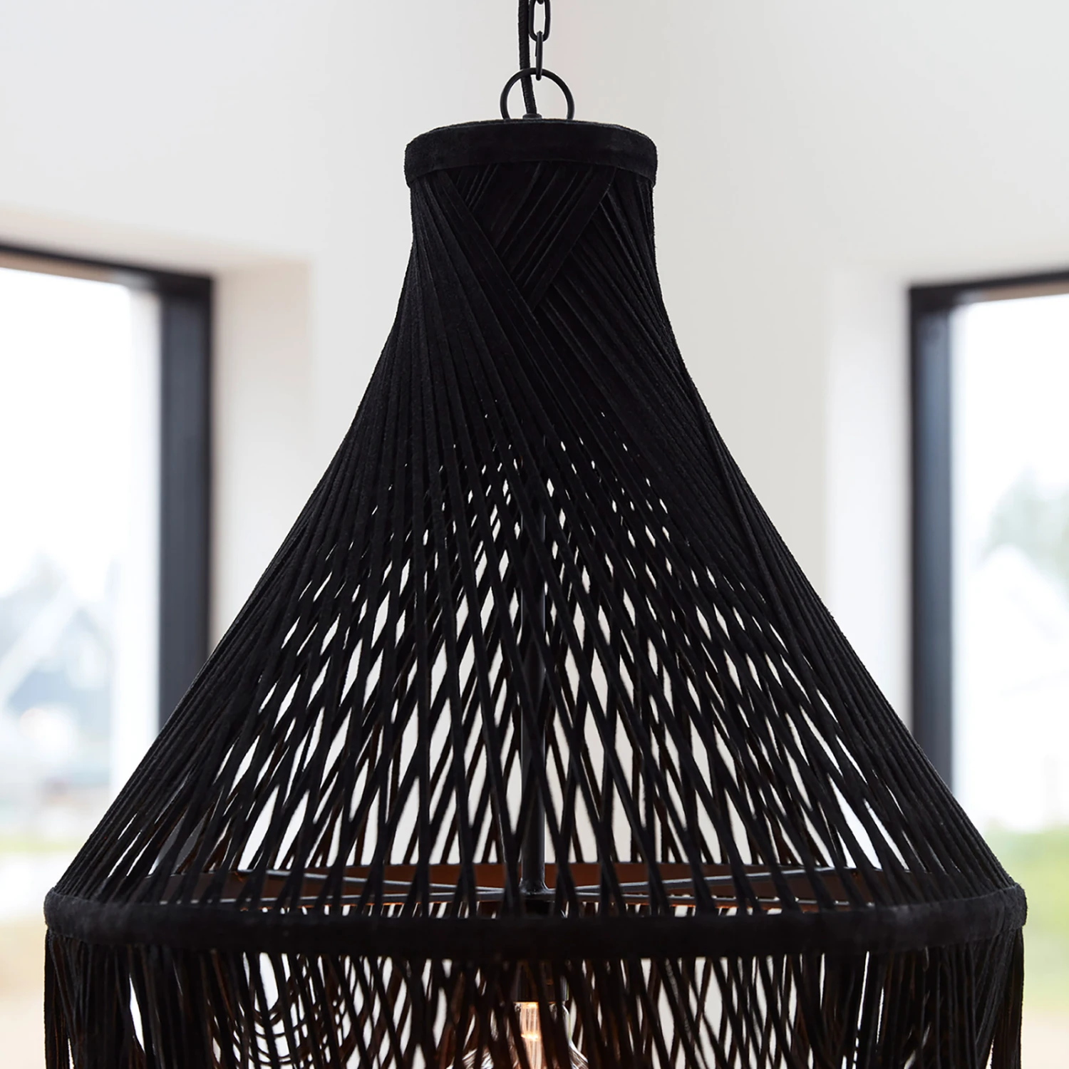 PR Home Mauritz Kronleuchter Mit Wildlederbändern 7 PR Home Mauritz Kronleuchter Mit Wildlederbändern – Bild 5