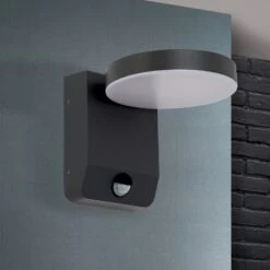 LED-Außenwandleuchte Hendryk Mit Sensor, Schwarz -Heimbeleuchtung 10002101 2