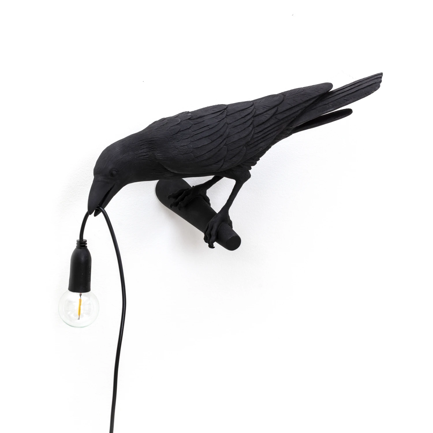 SELETTI Bird Lamp LED-Dekowandlampe, Links Schwarz 5 SELETTI Bird Lamp LED-Dekowandlampe, Links Schwarz – Bild 3