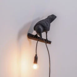 SELETTI Bird Lamp LED-Dekowandlampe, Links Schwarz 16 SELETTI Bird Lamp LED-Dekowandlampe, Links Schwarz -Heimbeleuchtung 10009771 6