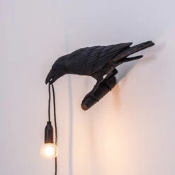 SELETTI Bird Lamp LED-Dekowandlampe, Links Schwarz 17 SELETTI Bird Lamp LED-Dekowandlampe, Links Schwarz -Heimbeleuchtung 10009771 7
