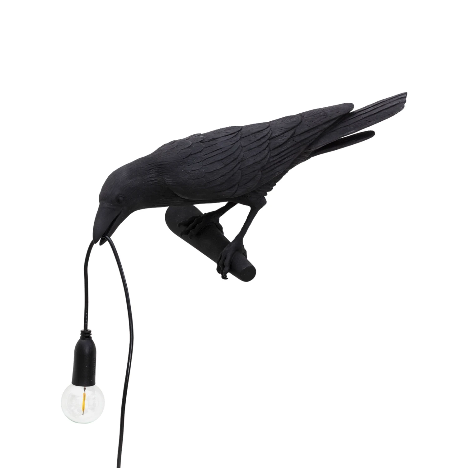 SELETTI Bird Lamp LED-Dekowandlampe, Links Schwarz 3 SELETTI Bird Lamp LED-Dekowandlampe, Links Schwarz