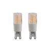 Arcchio LED-Stiftsockellampe G9 4,5W 2.700K 2er -Heimbeleuchtung 10011057