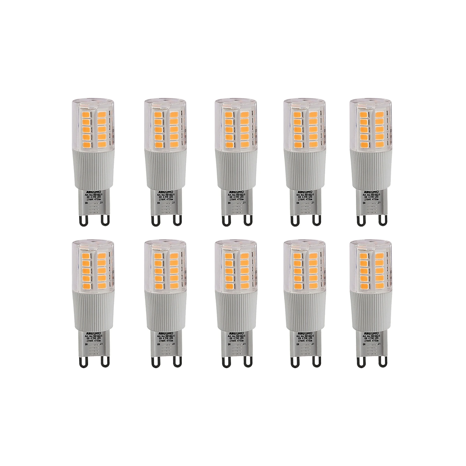 Arcchio LED-Stiftsockellampe G9 4,5W 2.700K 10er 3 Arcchio LED-Stiftsockellampe G9 4,5W 2.700K 10er