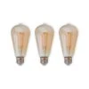 E27 LED-Rustikalampe 6W 500lm Amber 1.800K 3er-Set 2 E27 LED-Rustikalampe 6W 500lm Amber 1.800K 3er-Set -Heimbeleuchtung 10011537