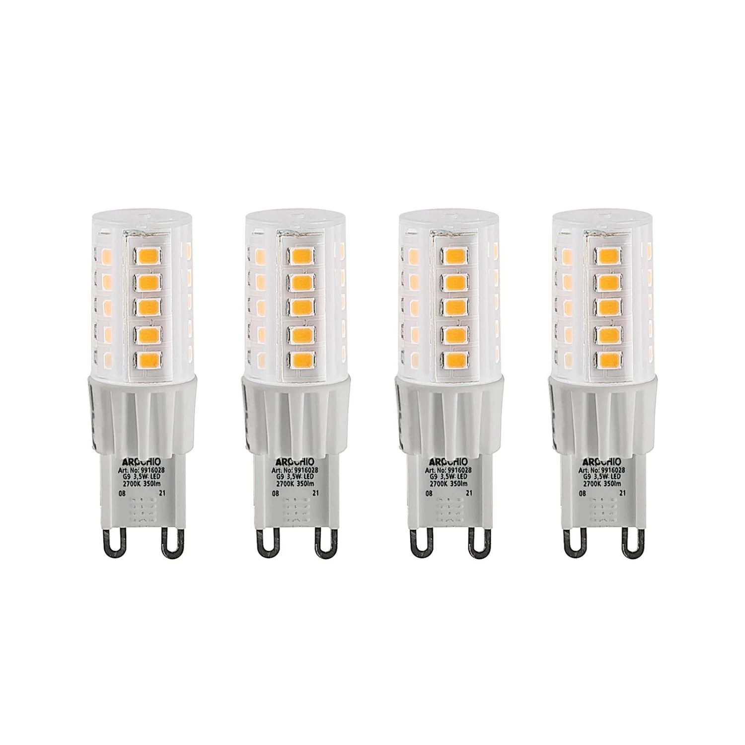 Arcchio LED-Stiftsockellampe G9 3,5W 827 4er-Set 3 Arcchio LED-Stiftsockellampe G9 3,5W 827 4er-Set