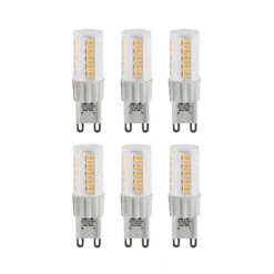 Arcchio LED-Stiftsockellampe G9 3,5W 827 6er-Set