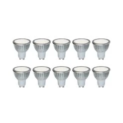 Hochvolt LED-Reflektor GU10 5W 830 85° 10er-Set