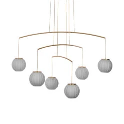 Hängeleuchte Mei Móvil Sechsflammig Struktur Gold 11 Hängeleuchte Mei Móvil Sechsflammig Struktur Gold -Heimbeleuchtung 10012035 3