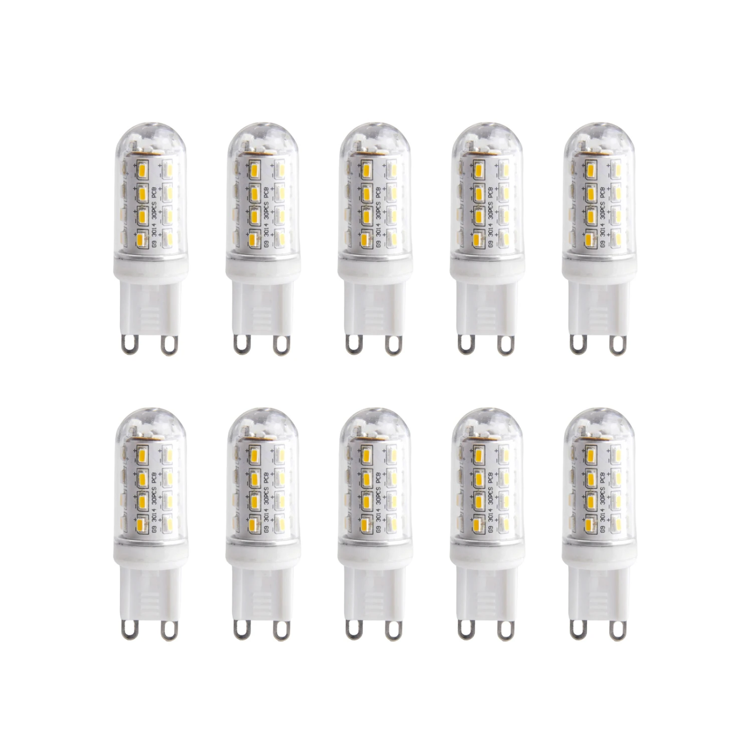LED-Lampe In Röhrenform G9 3W 830 Klar 10er-Set 3 LED-Lampe In Röhrenform G9 3W 830 Klar 10er-Set