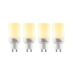 Arcchio LED-Röhrenlampe GU10 3W 3.000K 4er-Set