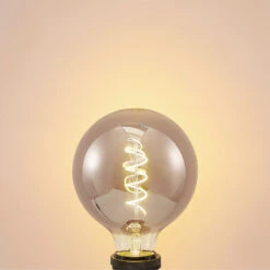 Lucande LED E27 G125 4W 1.800K Dimmbar Smoke 2er -Heimbeleuchtung 10012514 5