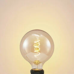 Lucande LED E27 G125 4W 2.700K Dimmbar Amber 5er -Heimbeleuchtung 10012521 3