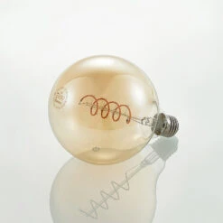 Lucande LED E27 G125 4W 2.700K Dimmbar Amber 5er -Heimbeleuchtung 10012521 5