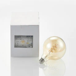Lucande LED E27 G125 4W 2.700K Dimmbar Amber 5er -Heimbeleuchtung 10012521 7