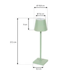 Lindby Janea LED-Akku-Tischleuchte, Salbeigrün 13 Lindby Janea LED-Akku-Tischleuchte, Salbeigrün -Heimbeleuchtung 10012679 3