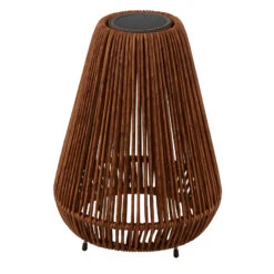 Lindby Amaria LED-Solar-Leuchte Rattan Dunkel -Heimbeleuchtung 10012759 3