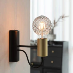 Lucande E27 3,8W LED-Lampe G95 918 Struktur Smoke 2er-Set -Heimbeleuchtung 10013202 2