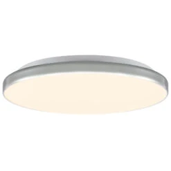 Lindby Comora LED-Deckenlampe Chrom IP44 3000K