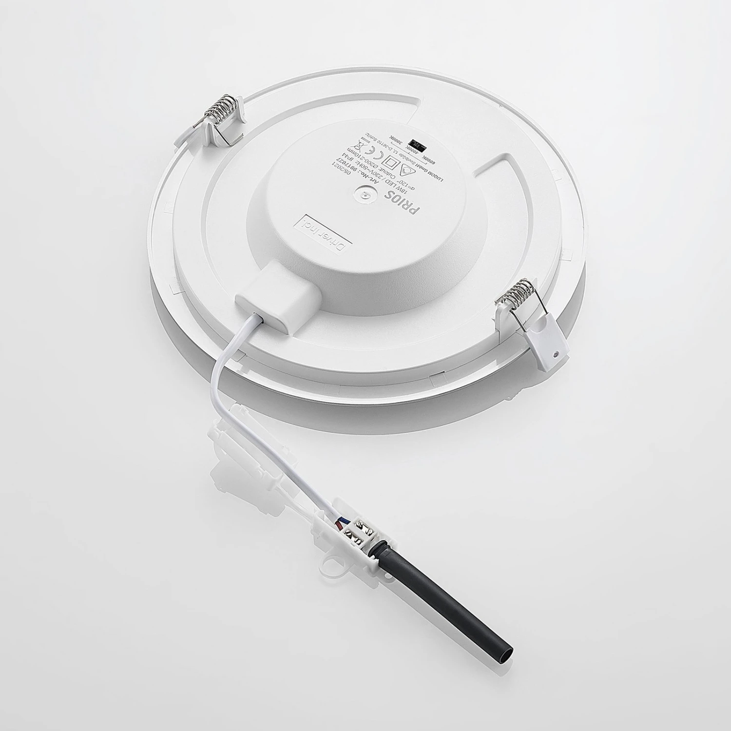 Prios Cadance LED-Einbaulampe Silber 22cm 3er-Set 9 Prios Cadance LED-Einbaulampe Silber 22cm 3er-Set – Bild 7