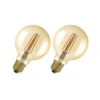 OSRAM 1906 E27 6,5W LED G95 824 Gold Dim 2er -Heimbeleuchtung 10014290
