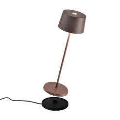 Zafferano Olivia Akku-Tischlampe IP65 Corten 11 Zafferano Olivia Akku-Tischlampe IP65 Corten -Heimbeleuchtung 10016455 4