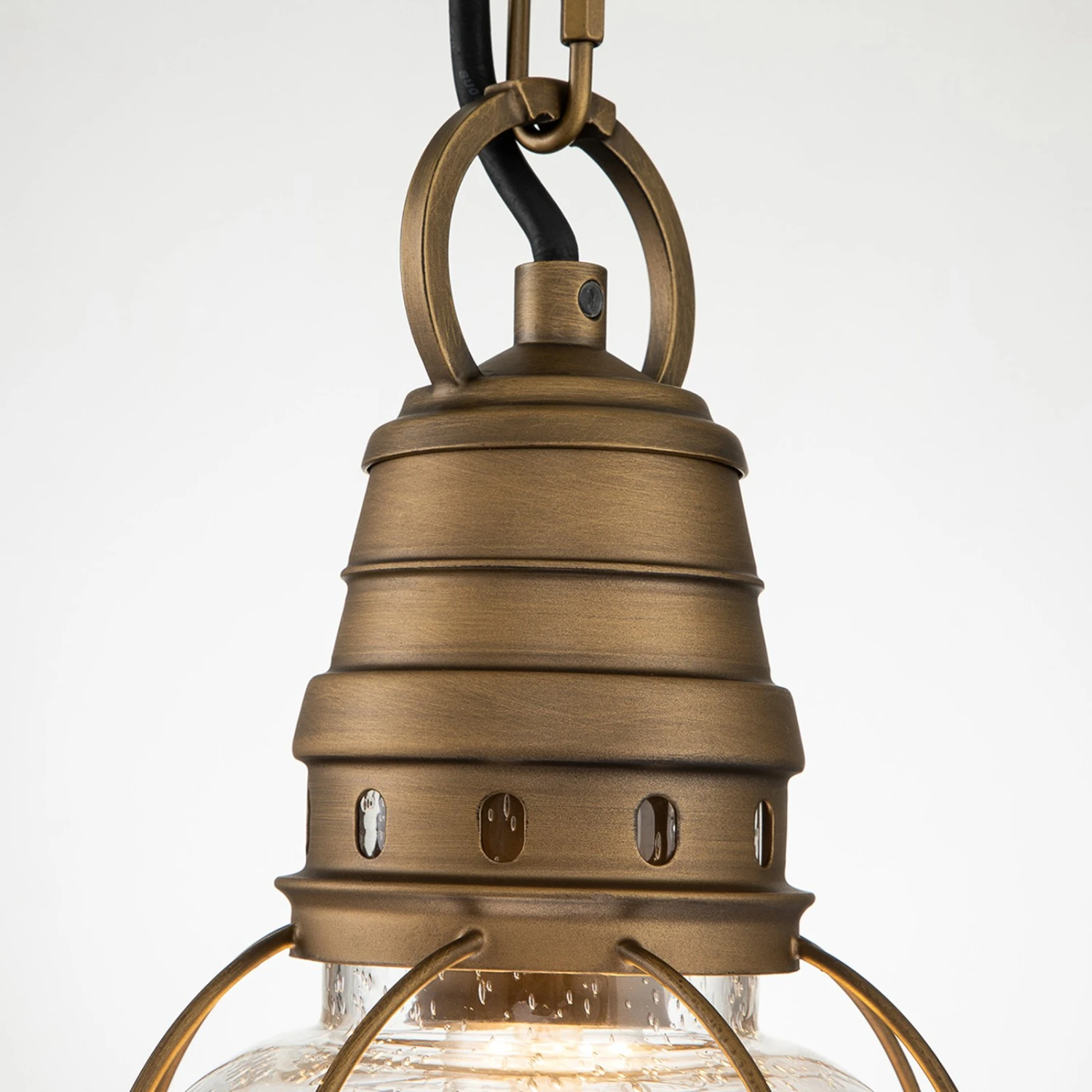 Außen-Hängelampe Bridgepoint, Nautik-Look Messing 5 Außen-Hängelampe Bridgepoint, Nautik-Look Messing – Bild 3