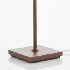 Zafferano Poldina LED-Tischlampe Akku, Matt, Braun -Heimbeleuchtung 1053341 4