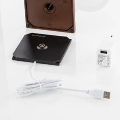 Zafferano Poldina LED-Tischlampe Akku, Matt, Braun -Heimbeleuchtung 1053341 7