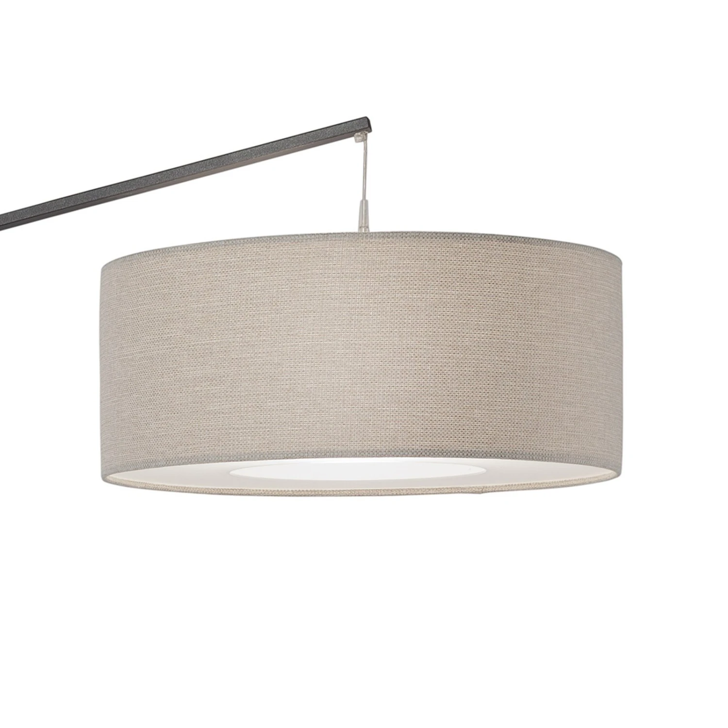 Bogenleuchte Domino Mit Textilschirm 4 Bogenleuchte Domino Mit Textilschirm – Bild 2