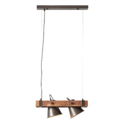 BRILLIANT Hängeleuchte Plow Zweiflammig, Schwarz/holz Dunkel 14 BRILLIANT Hängeleuchte Plow Zweiflammig, Schwarz/holz Dunkel -Heimbeleuchtung 1509556 4