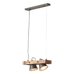 BRILLIANT Hängeleuchte Plow Zweiflammig, Schwarz/holz Dunkel 16 BRILLIANT Hängeleuchte Plow Zweiflammig, Schwarz/holz Dunkel -Heimbeleuchtung 1509556 6