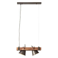 BRILLIANT Hängeleuchte Plow Zweiflammig, Schwarz/holz Dunkel 17 BRILLIANT Hängeleuchte Plow Zweiflammig, Schwarz/holz Dunkel -Heimbeleuchtung 1509556 7