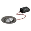 BRUMBERG LED-Einbaustrahler 38° Rund Titan 2.700K