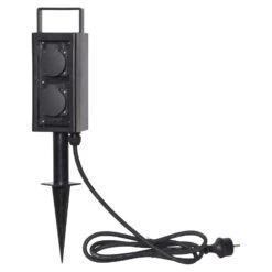 Steckdosensäule Plugge Mit Steckerkabel, Erdspieß -Heimbeleuchtung 1523803 3