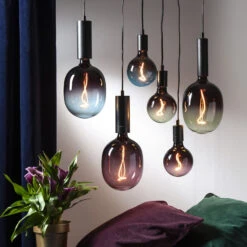 LED-Globe G125 E27 4W 2.000K Schwarz/pink Dimmbar -Heimbeleuchtung 1527022 5