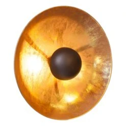 By Rydens By Rydéns Captain Wandleuchte, Schwarz Gold