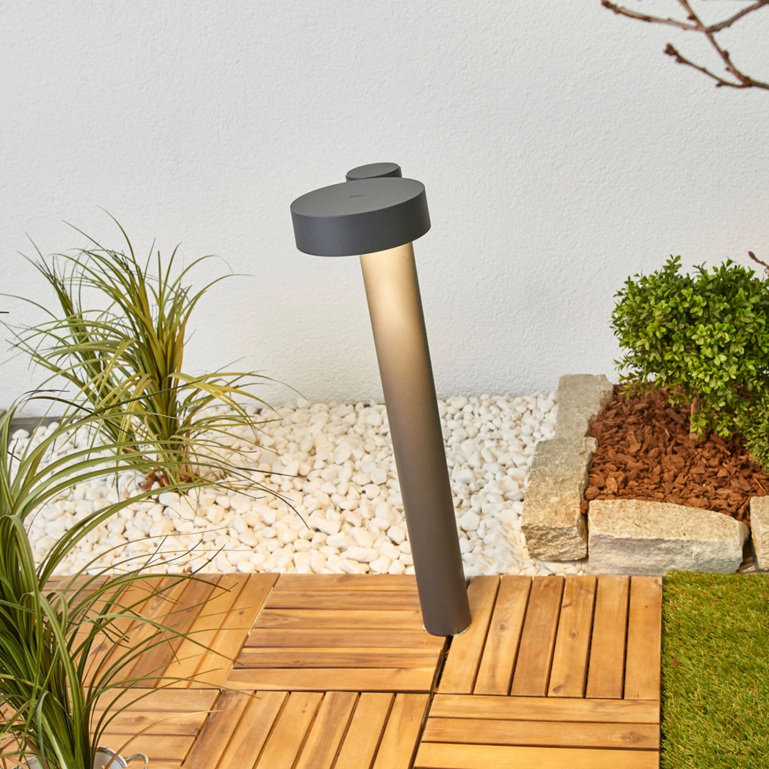 BEGA 77218K3 Wegeleuchte Rund Grafit 3.000K Unten 6 BEGA 77218K3 Wegeleuchte Rund Grafit 3.000K Unten – Bild 4