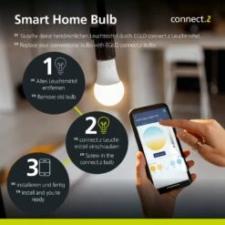 EGLO Connect-z E27 A60 Lampe 6W 806 Lumen 2700K -Heimbeleuchtung 3032719 6