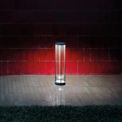 FLOS In Vitro Bollard 2, 2.700 K, 60 Cm Dunkelgrün -Heimbeleuchtung 3510795 3