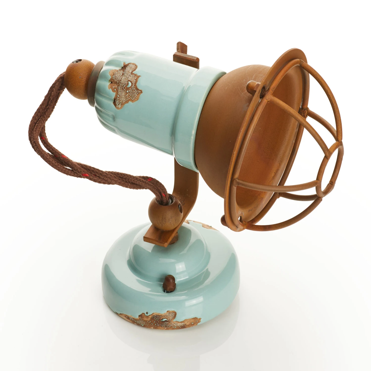 Wandlampe C1675/1 Mit Korb, 1flg., Türkis 5 Wandlampe C1675/1 Mit Korb, 1flg., Türkis – Bild 3