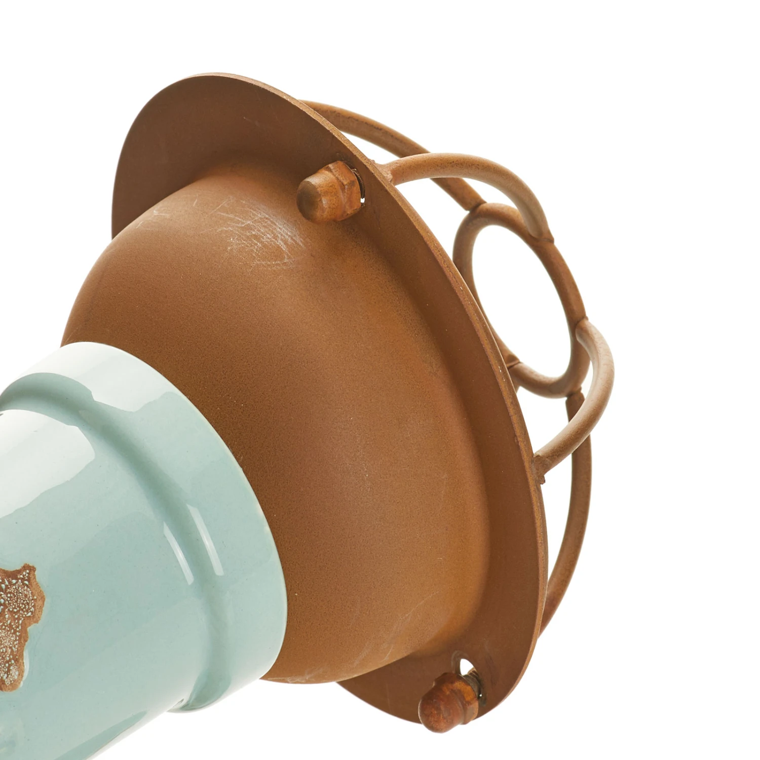 Wandlampe C1675/1 Mit Korb, 1flg., Türkis 7 Wandlampe C1675/1 Mit Korb, 1flg., Türkis – Bild 5