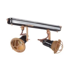 Wandlampe C1676/1 Mit Korb, Zweiflammig, Schwarz -Heimbeleuchtung 3517254 2