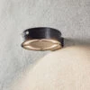 LED-Solarwandleuchte Fortunato Schwarz CCT Sensor