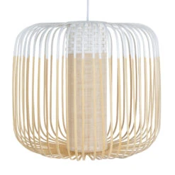 Forestier Bamboo Light M Pendellampe 45 Cm Weiß
