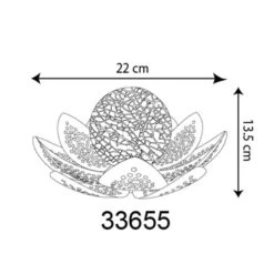 Globo LED-Solarleuchte 33655, Blüte, Ø 22 Cm -Heimbeleuchtung 4015414 7