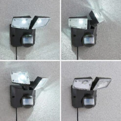 LED-Solarstrahler Ignaz, 2-flammig, Dunkelgrau -Heimbeleuchtung 4018158 3
