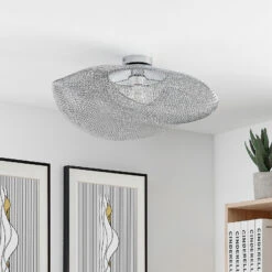 Lindby Alkia Deckenleuchte Aus Drahtgeflecht, E27 13 Lindby Alkia Deckenleuchte Aus Drahtgeflecht, E27 -Heimbeleuchtung 4018279 2