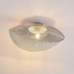 Lindby Alkia Deckenleuchte Aus Drahtgeflecht, E27 14 Lindby Alkia Deckenleuchte Aus Drahtgeflecht, E27 -Heimbeleuchtung 4018279 3